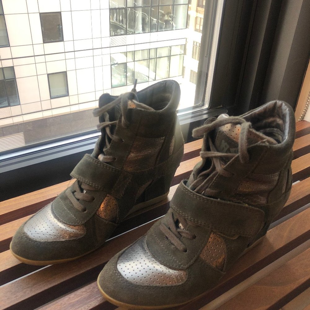 Ash 'Bowie" High-top Wedge Sneaker Size 39